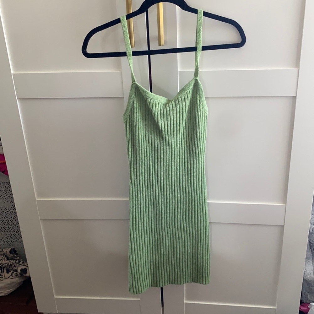 Princess polly mini green dress brand new size S/M